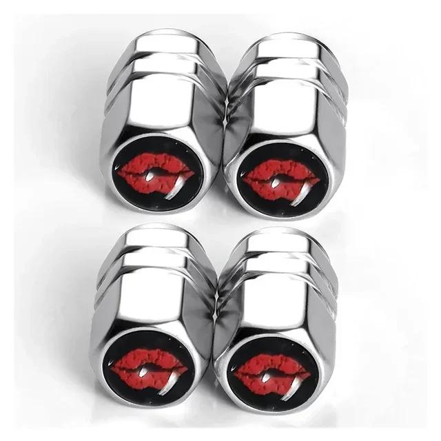 4Pcs Tire Valve Stem Caps, Universal Car Wheel Air Valve Dust Proof Covers for Cars, Trucks, SUVs, Bikes and Motorcycles Amagi