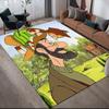 Pettson and Findus Flannel Pattern Square Carpet,Area Rug,Carpet Rug for Living Room Bedroom Sofa Playroom Decor,Non-slip Floor Mat