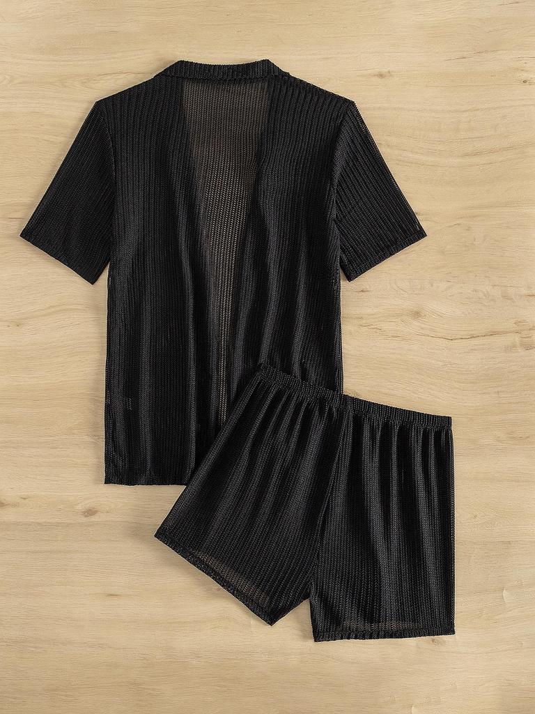 2024 Women's European & American Quick-Dry Solid Color Bikini Cover-Up with Split Boxer Shorts