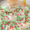 Cherry Paradise 60s Cotton Floral Fabric for DIY Bags, Tablecloths, Women's & Children's Clothing