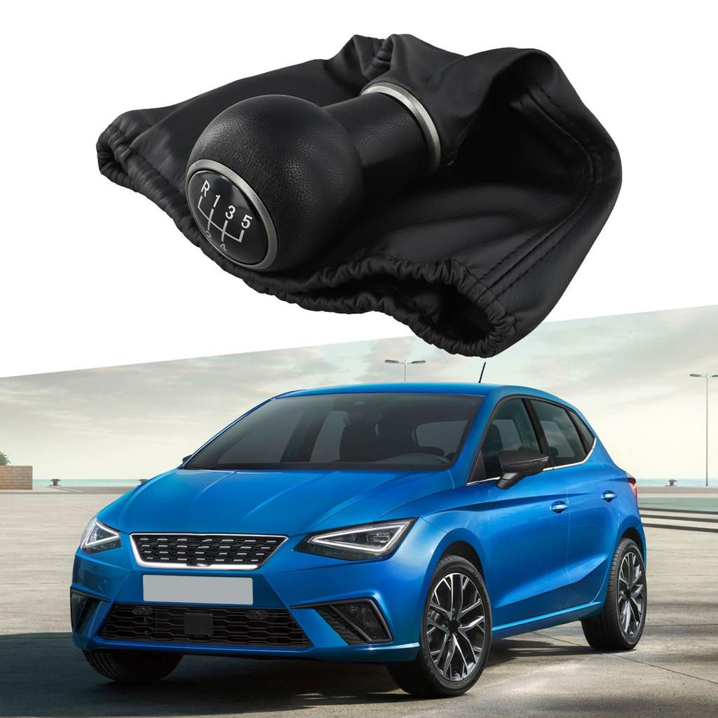 Shift Knob Replacement Handball Diameter 3.7cm Gear Shift Knob Leather Gear Knob Modern Design Gear Handle For SEAT