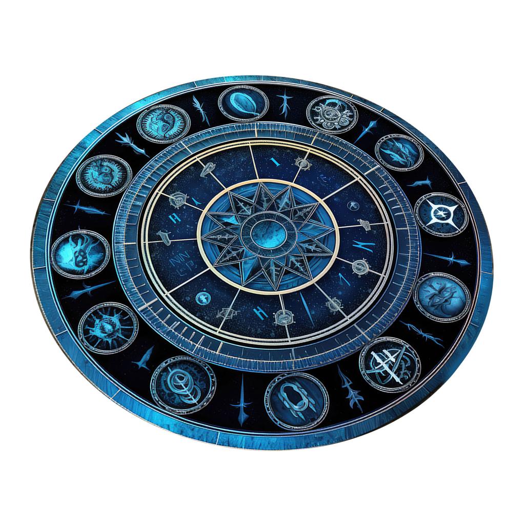 Divinations Mat Constellation Pattern Altars Tarots Card Pad Astrology Pendulums Chart Mat for Divinations Energy Healings