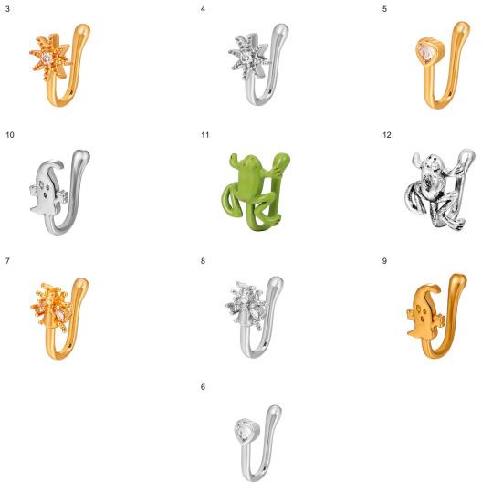 Stylish Fake Nose Ring All Match Shape Female U