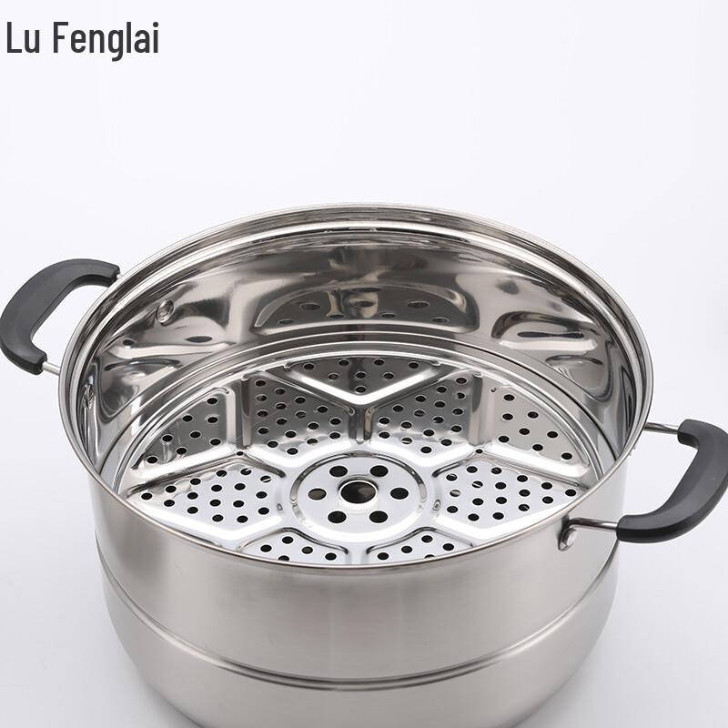 Lufenglai 32CM 3-Lagen 304 Edelstahl Dampfgarer Topf