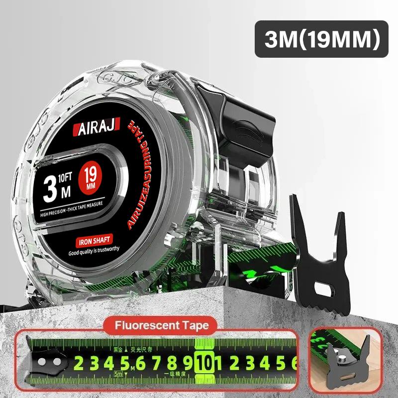 

AIRAJ 3-5-7 Meter Fluorescent Tape Measure Precision Thickened Scale Waterproof And Wear-Resistant Multipurpose Measuring Tool