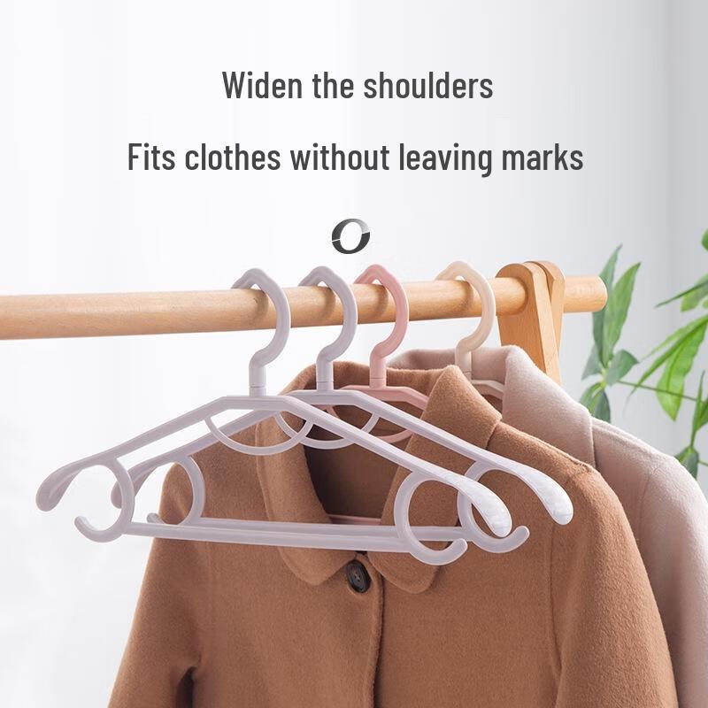 JINGRX Wide Shoulder Plastic Hangers