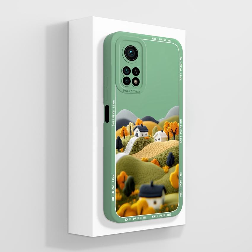 Handyhülle für Xiaomi Mi 10T 11T Pro Lite Mi 10 11 11X 11i Aromatische Blumenmuster Flüssigsilikon Weiche Stoßstange Stoßfeste Hülle für Xiaomi Stoßstangen-Taschen