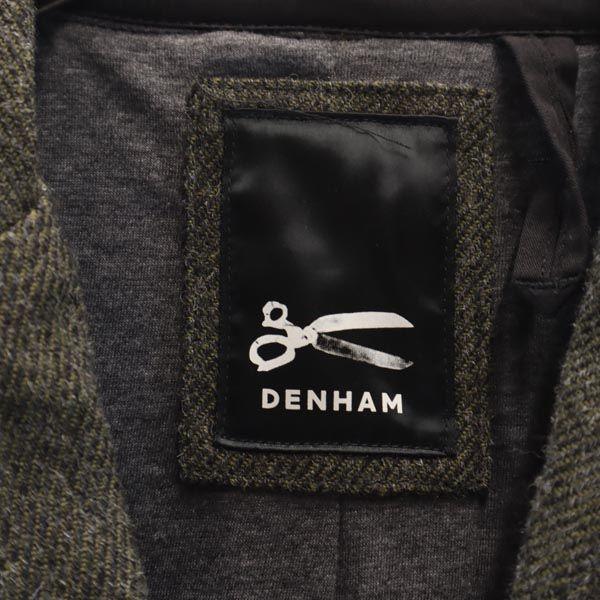 DENHAM 100% wool tailored jacket S Khaki Men's Used