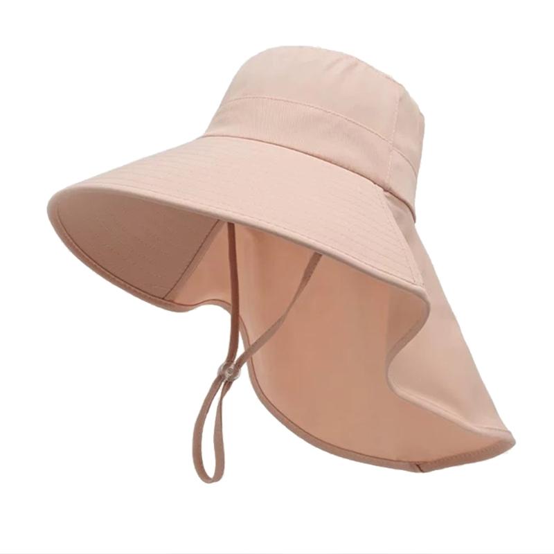 Breathable Sun Hat for Women Neck Cover Hat with Neck Flap Wide Brimmed Hat Adjustable Fashionable Sports Hat
