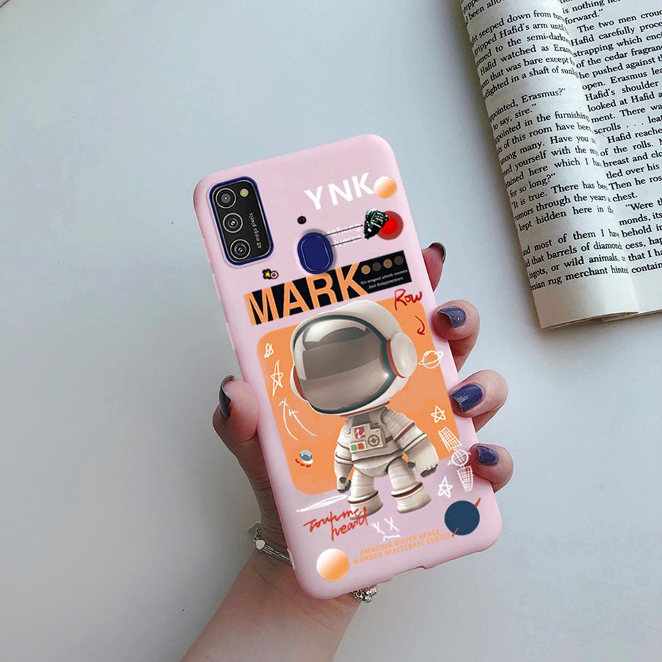 Cute Cartoon Case For Samsung Galaxy M51 M31 M21 M31S M21S M30S Case Candy Colorful Anime Painting TPU Silicone Cover Case Funda
