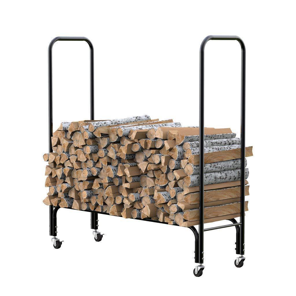 Outdoor Camping and Indoor Firewood Storage Rack