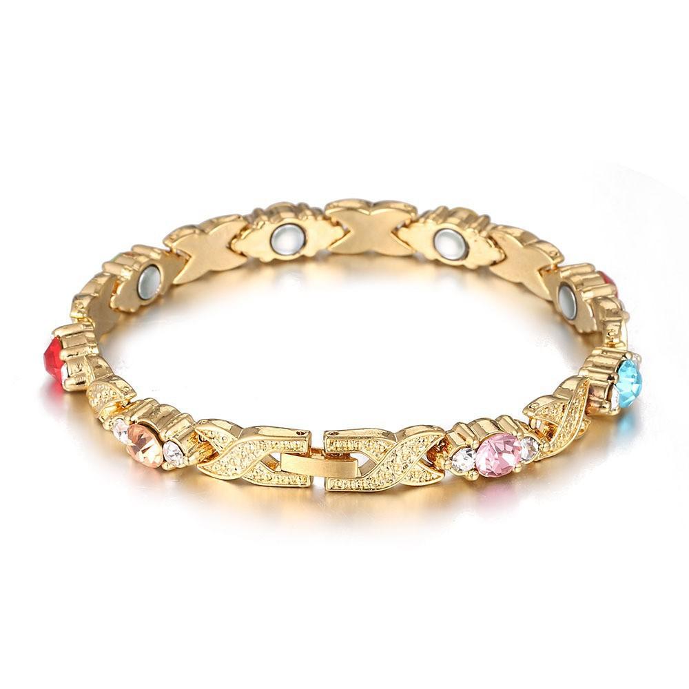 Orecchini Moda Magnete Bracciale Donna Oro Diamante Bracciale Magnetico Nicchia Tendenza Gioielli