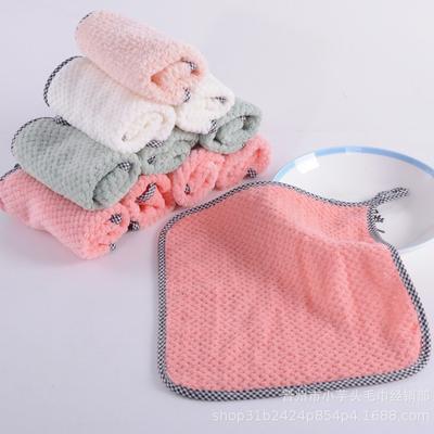 Dishcloths Can Be Hung Coral Velvet Hand Wipes Kitchen Cleaning Towels Do Not Lose Hair Absorbent Dishwashing Cloth Cleaning Cloth