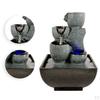 Water Fountain With LED Lights Desktop Home Decor Ornament Style 1