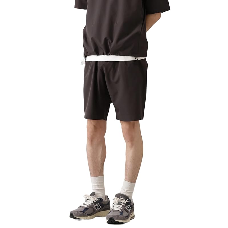 

[Nano Universe] lightweight stretch shorts (Setup possible) men s S 023 charcoal 672-5128201