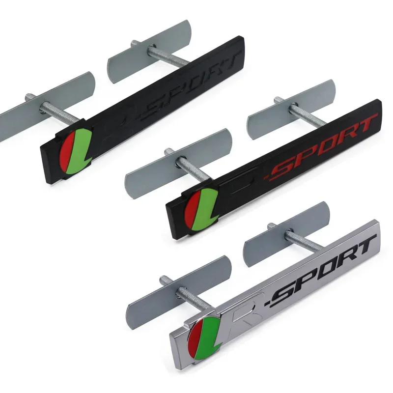 3D Car R-sport Logo Front Grille Emblem Side Fender Trunk Badge Sticker for E-Pace F-Type XE I-Pace XF F-Pace SType XJ XK