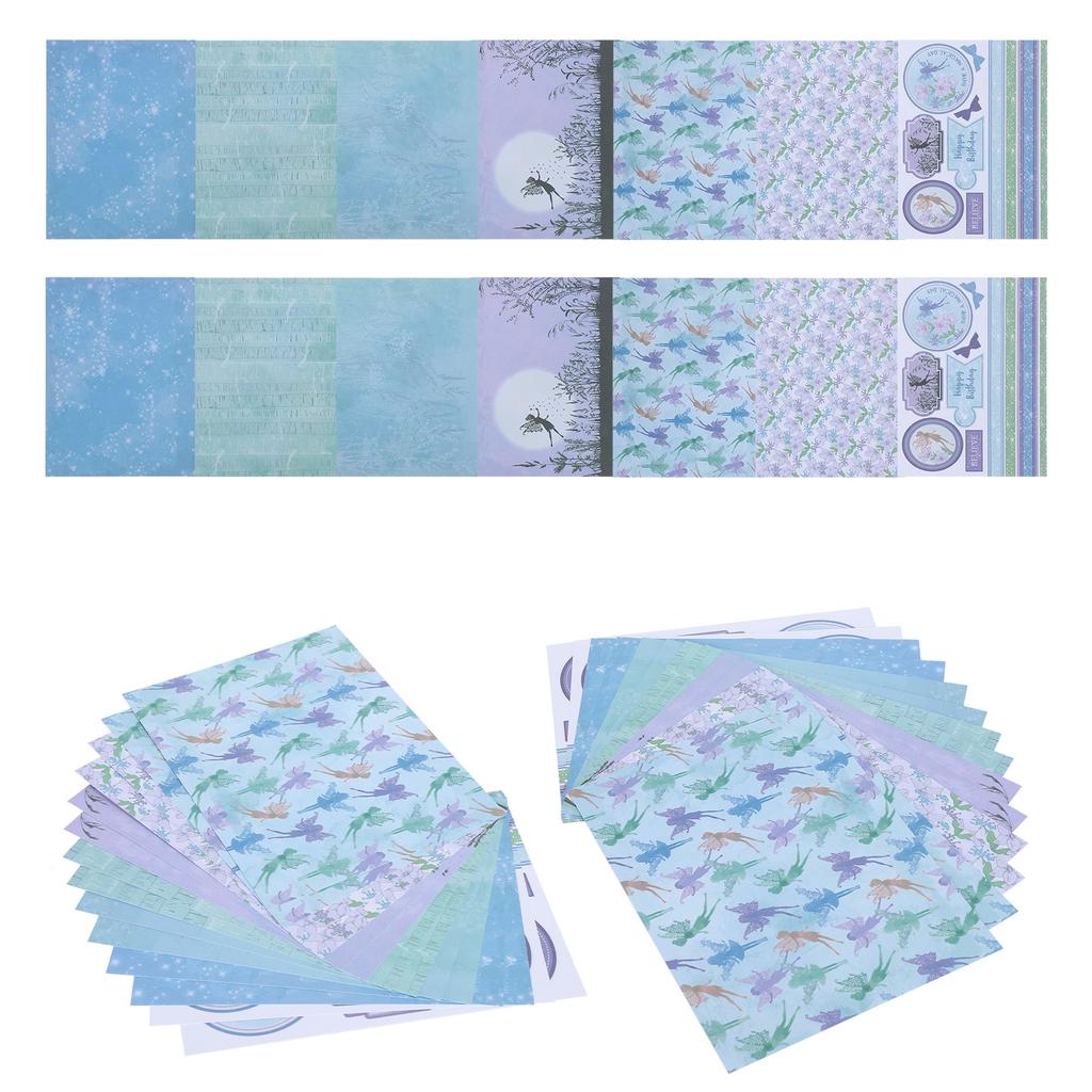 42pcs Background Paper Decoration Multiple Patterns for  Photo Album Scrapbooking Greeting Card C