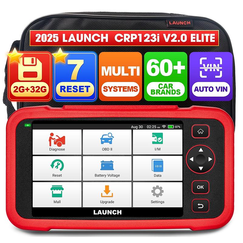 US EU 2026 Launch CRP 123i OBD2 Scanner 12V Automotive Diagnostic Machine for ABS SRS SAS Engine Lifetime Free Car Analyzer