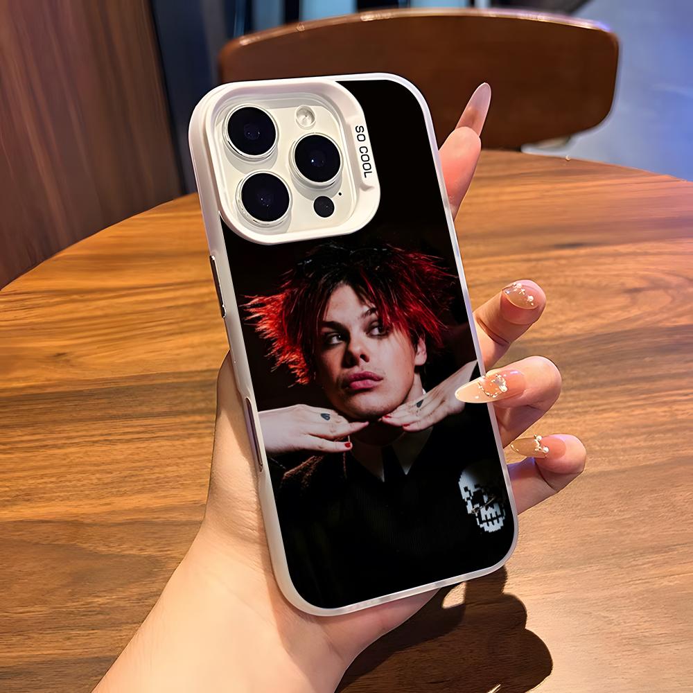 Y-Yungblud Hot Singer Phone Case For IPhone 17 Air 16 15 14 Plus 13 12 11 Pro 7 8 XS Max XR Silver White Bumper Case