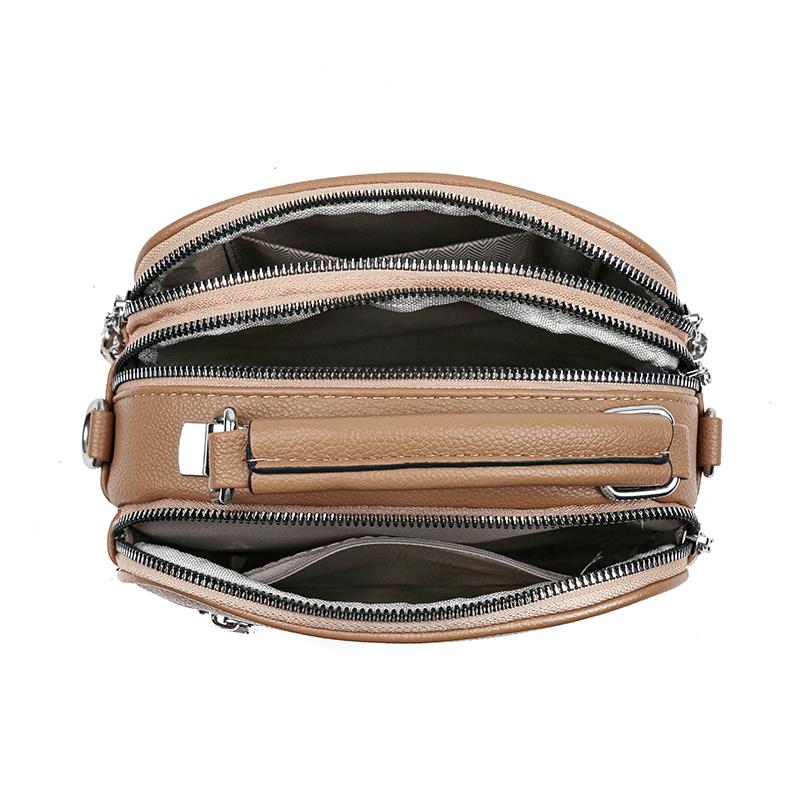 Damen Casual Handtasche Henkeltaschen PU-Leder Damen Umhängetasche Schultertasche Weibliche Handy-Tasche