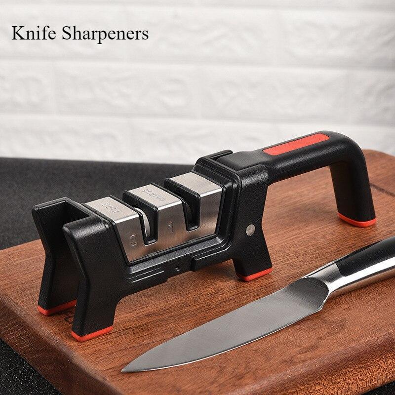 Creative Multi-functional Knife Sharpener Gold Steel Sand Ceramic Folding Whetstone Quick Knife Sharpener Kitchen Tool