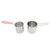 Small Deep Fryer Pot Stainless Steel Olecranon Type Diversion Japanese Style Oil Saving Small Port for Kitchen 3 Piece