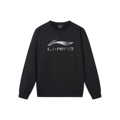 Li Ning Modny Uniwersalny Okrągły Dekolt Sweter Styl Życia Sportowy Wygodny Modny Witalność Prosty Bluza Męska bluza AWDVJ29-1