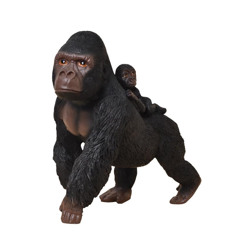 Resin Handicrafts Simulation Animal Sculpture Orangutan Monkey Parent-child Statue Decorative Figurines Home Decoration