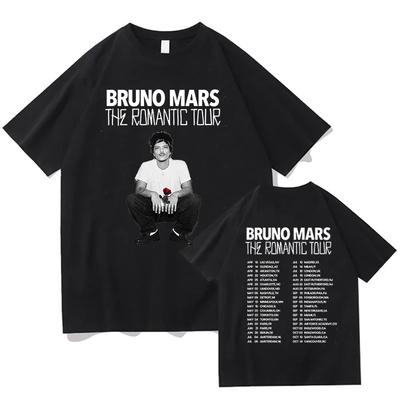 Bruno Mars The Romantic 2026 Tour T Shirt Bruno Mars Tee Unisex Youth and Adult T-shirt Concert Outfits Cotton Comfort Soft Tops