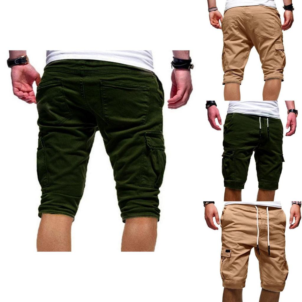 Comfortable Men's Cargo Shorts Summer Casual Jogger Sport Army Combat Trousers