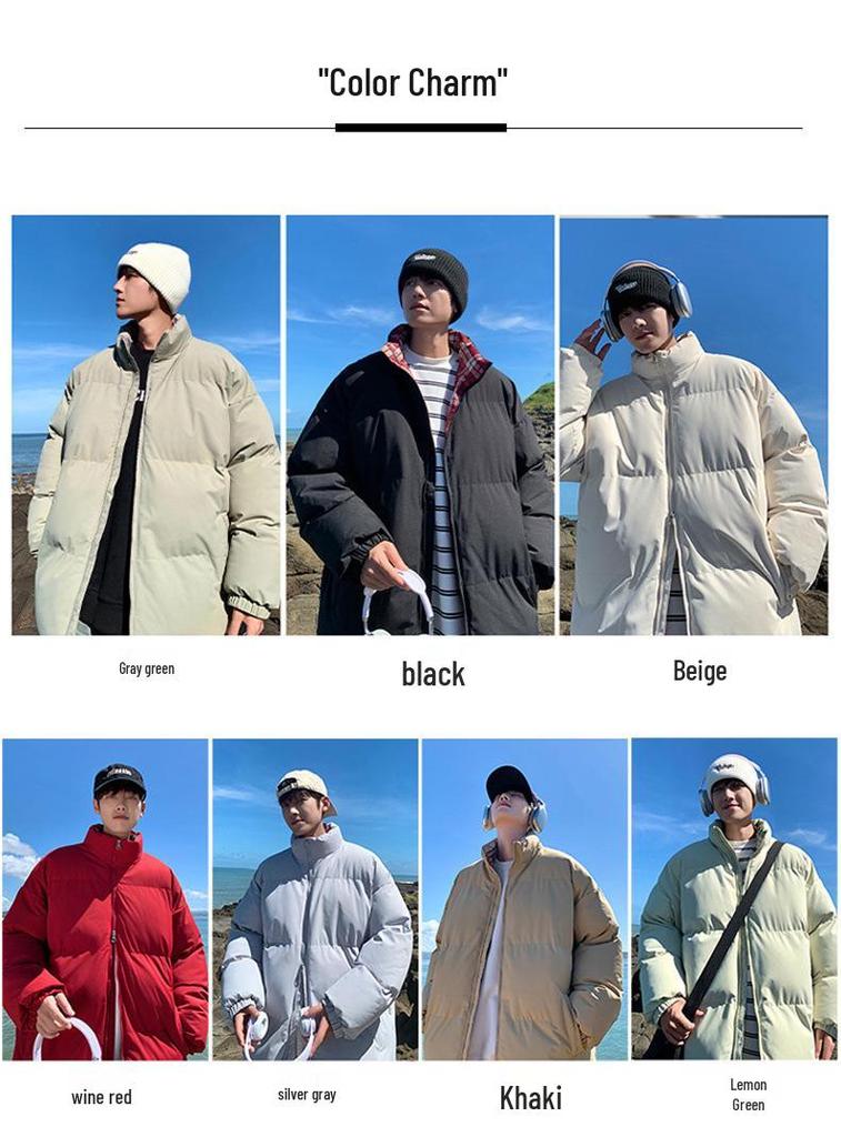 2025 Autumn/Winter Trendy Korean Style Stand Collar Couple Cotton Jacket - Bestseller In Cross-Border Outerwear