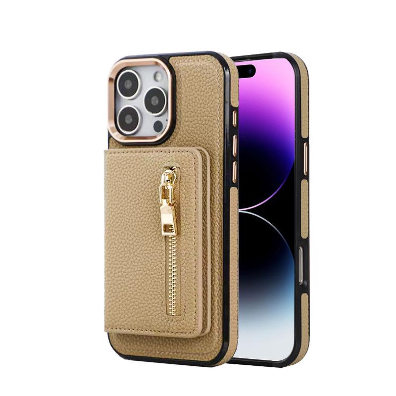 iPhone17AIR Magsafe Magnetic Two-in-One Zipper Case with Metal Camera Frame and Buttons