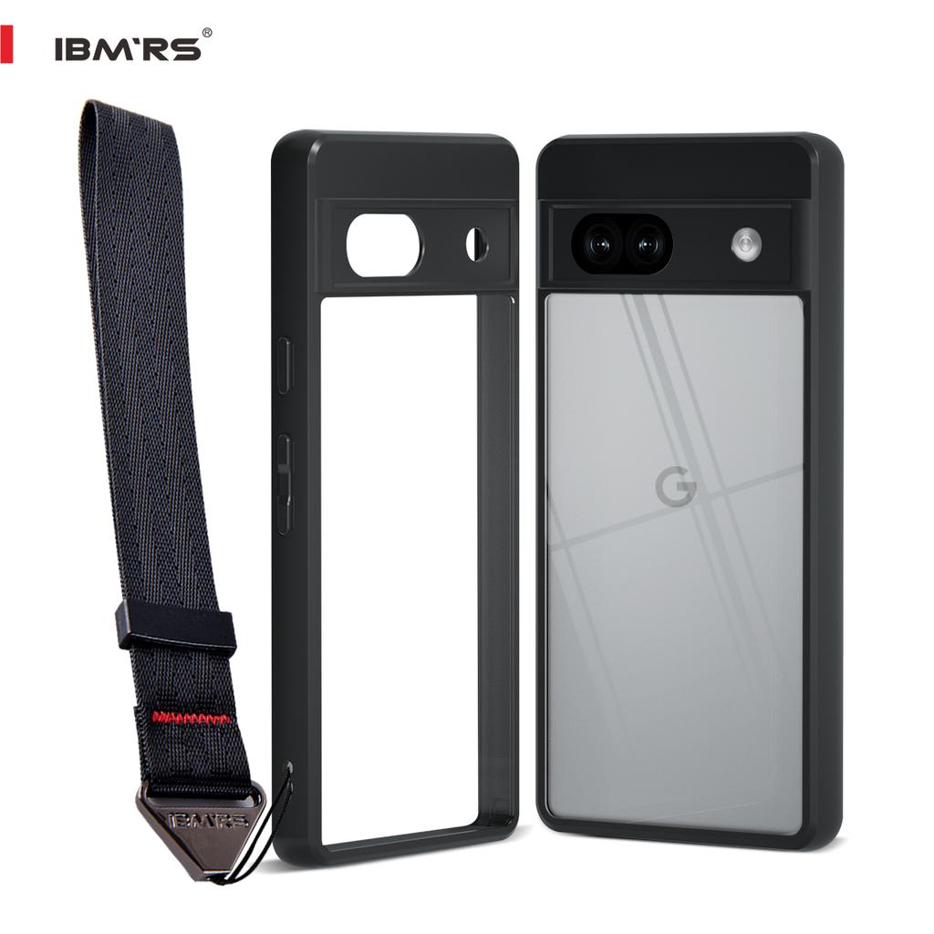 (Comes with wrist strap)for Google Pixel 7a Case ,Camouflage PC Hard Back Soft edges Airbag Shockproof Transparent business Back Cover Phone Case