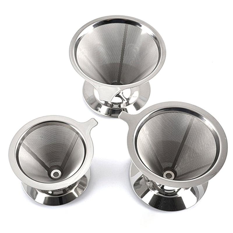 600 Meshes Stainless Steel Coffee Filter Double Layer Coffee Filter Meshes Durable Coffee Strainer For Flavorful Brews