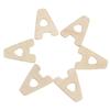 156pcs Wood Embellishments Wooden Letters Alphabet Scrapbook Craft Kids Toys Gift for Early Learning
