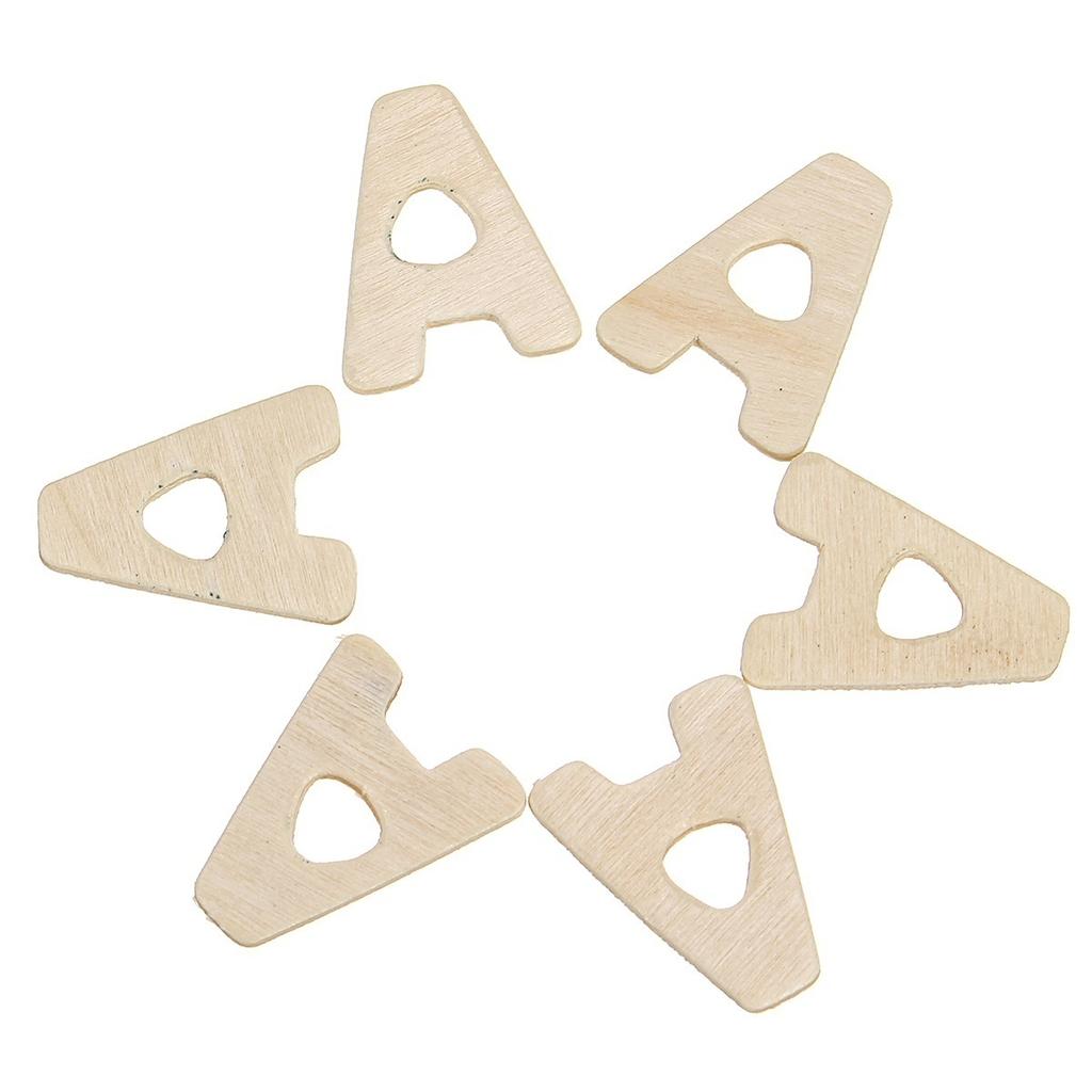 156pcs Wood Embellishments Wooden Letters Alphabet Scrapbook Craft Kids Toys Gift for Early Learning