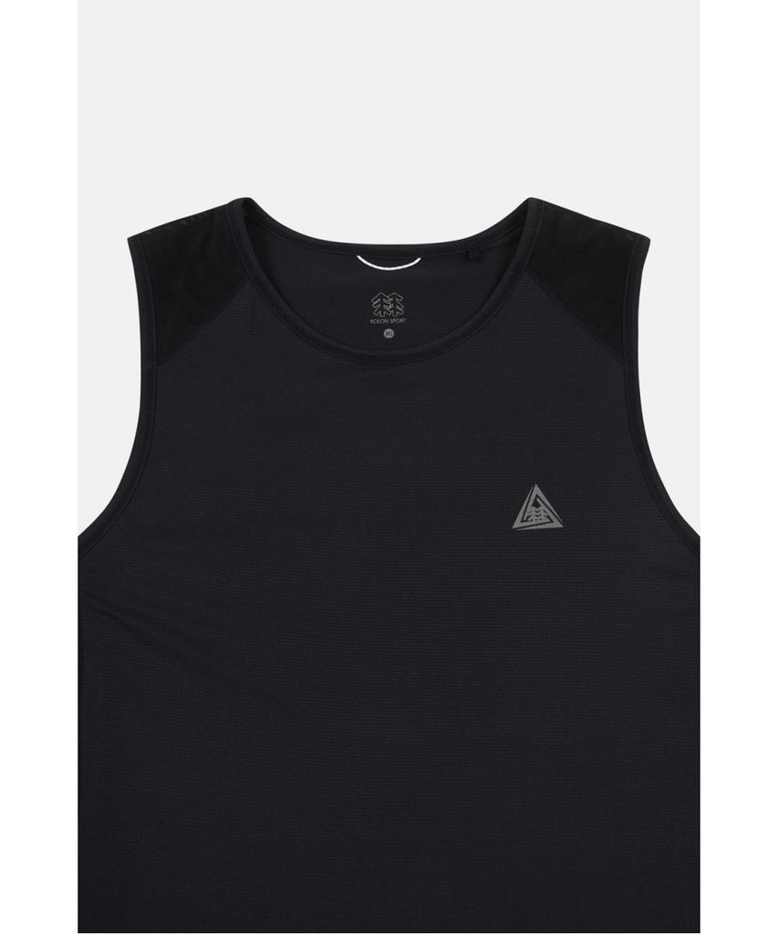 Koolongseupocheu [Trail] Women'S Graphic Round Neck Sleeveless Tvtcx26746Blk