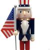 Wood Nutcracker Table Ornament Decorative Traditional for Home Party Office