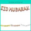 Bannière Ballons en Aluminium Élégant Eid Mubarak Ramadan Kareem Décoration de Fête pour Célébrations Musulmanes