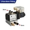 220V 24V Multi Option 3V210-08 Pneumatic Solenoid Valve Block With Muffler Fitting Base Manifold 2/3/4/5/6 Row 3 Port