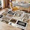 1PC Tropical Leaves Animal Print Anti-slip carpet, suitable for Office, bedroomand playrooms. It can also be used as a sofa footrest cover-W46