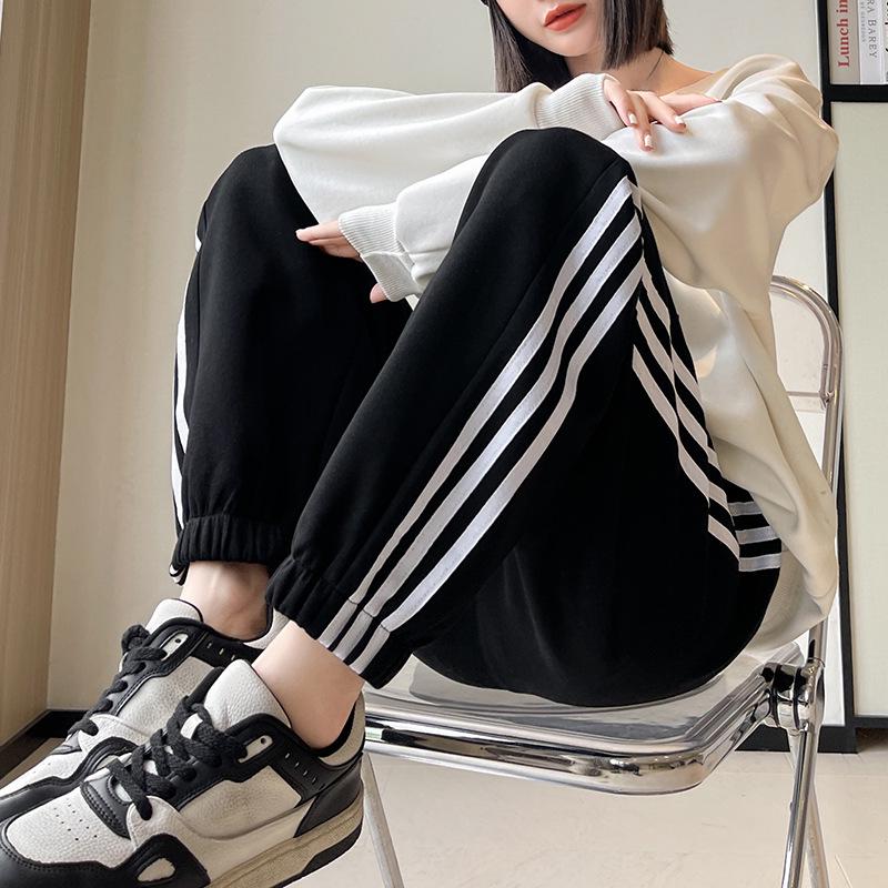Plus Size Women's Slimming Sport Sweatpants, Lightweight & Loose Fit, Casual Spring/Autumn Wear - Fits Up To 240 Lbs