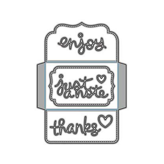 

Invitation Envelope Metal Cutting Dies DIY Scrapbook Paper Card Craft Stencil срібний