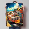 Lisbon Portugal Vintage Travel Printed Poster Customized Retro Wall Art Vintage Metal Tin Signs for Home House Gaming Decoration