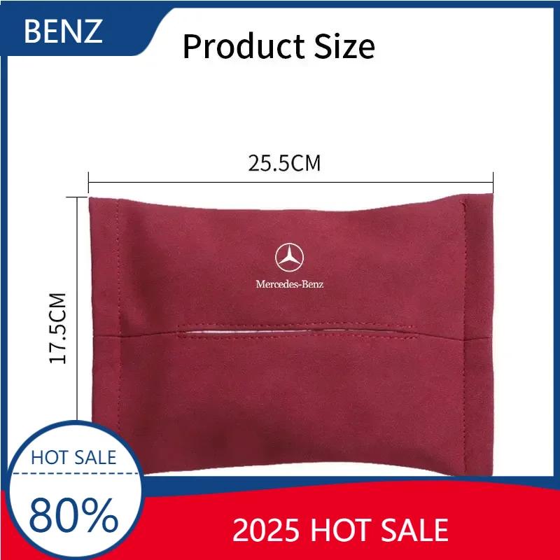 For Benz GLC GLK Car Tissue Boxes Multifunctional Car Sun Visor Back Seat Hanging Tissue Bag Organizer For Mercedes Benz W211 W2