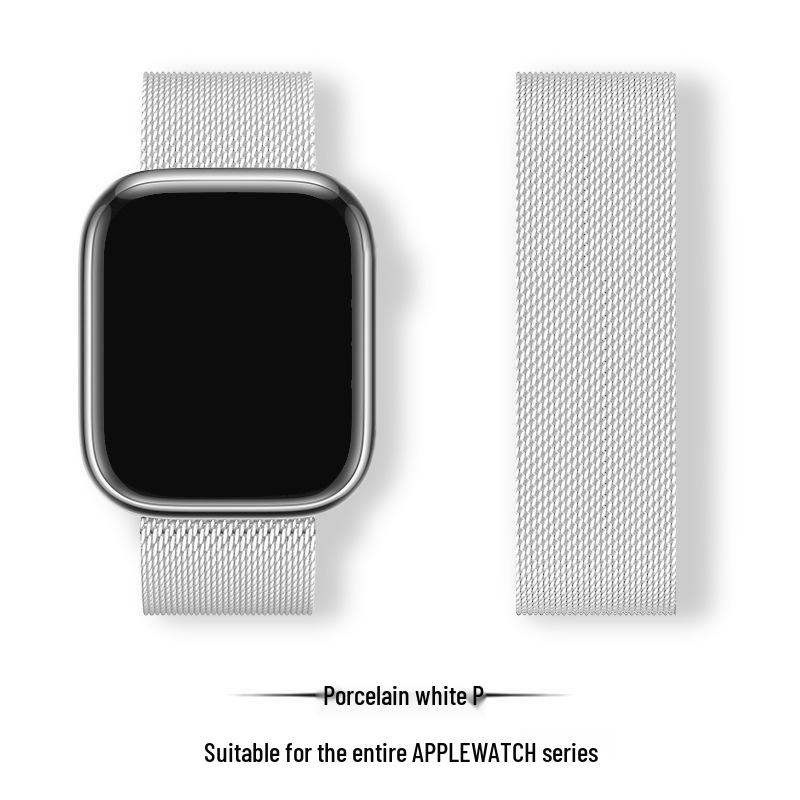 Compatibil cu Apple Watch S10 Brățară Magnetică din Oțel Milanese pentru iWatch 5-9 SE.