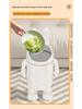 Creative Astronaut Trash Can: Cartoon Design, Large Capacity, Foot-Operated, Flip-Top Lid for Living Room or Bedroom.