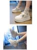 Dámské bílé tenisky se silnou podrážkou zvyšující výšku - korejský styl, lehké, pohodlné, prodyšné, všestranné ležérní boty na podzim.