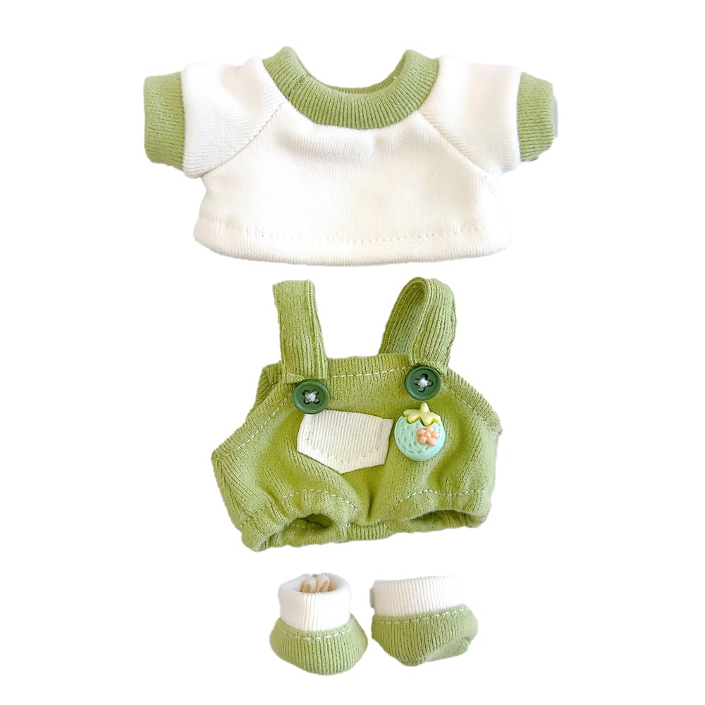 

и обувь в комплекте для плюшевого костюма футболка, комбинезон, 10 см, зеленый, игрушка, кигуруми, аксессуары, отаку, кукла, талисман, kpopdoll, [Б/У]