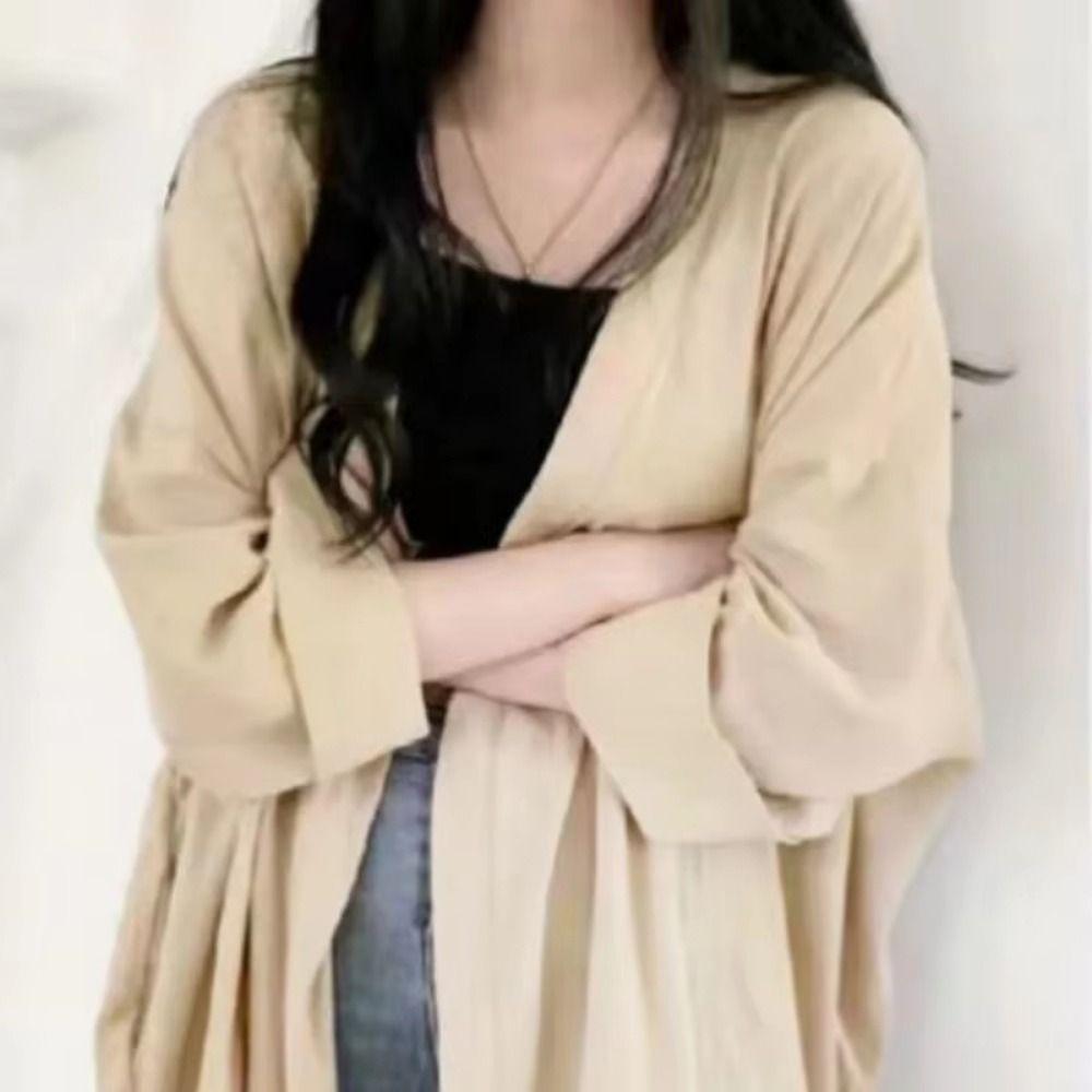 Thin Sunscreen Crochet Cardigan Elegant Beach Scarf Fashion Ethnic Style Tassel Shawl  Beach